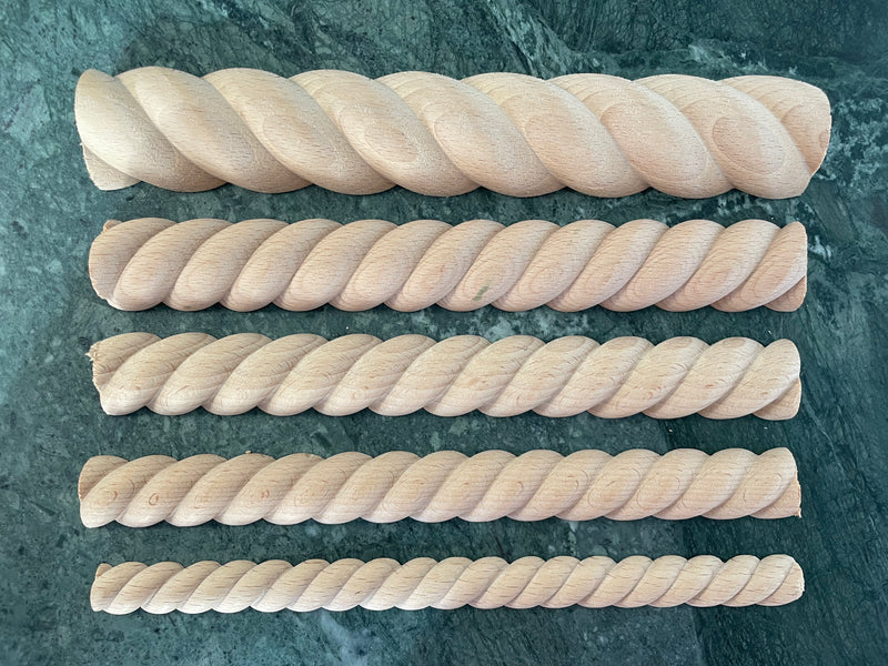 Panel Rope XL | Puinen puolipyöreä punoslista | WallArk.