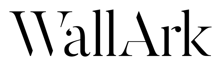 WallArk -logo kirjoitettuna mustalla vaalealla pohjalla