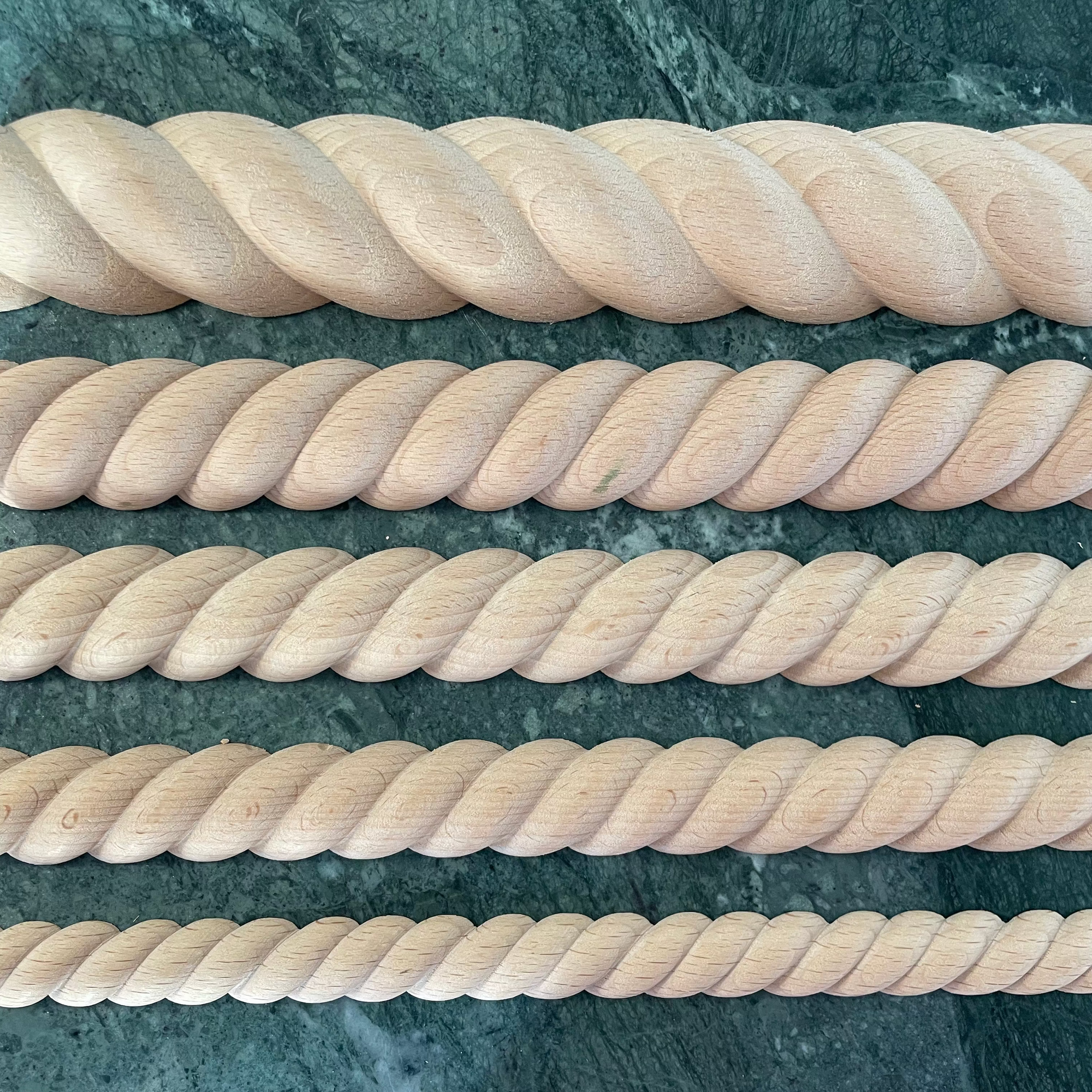 Panel Rope | Puinen puolipyöreä punoslista | WallArk.