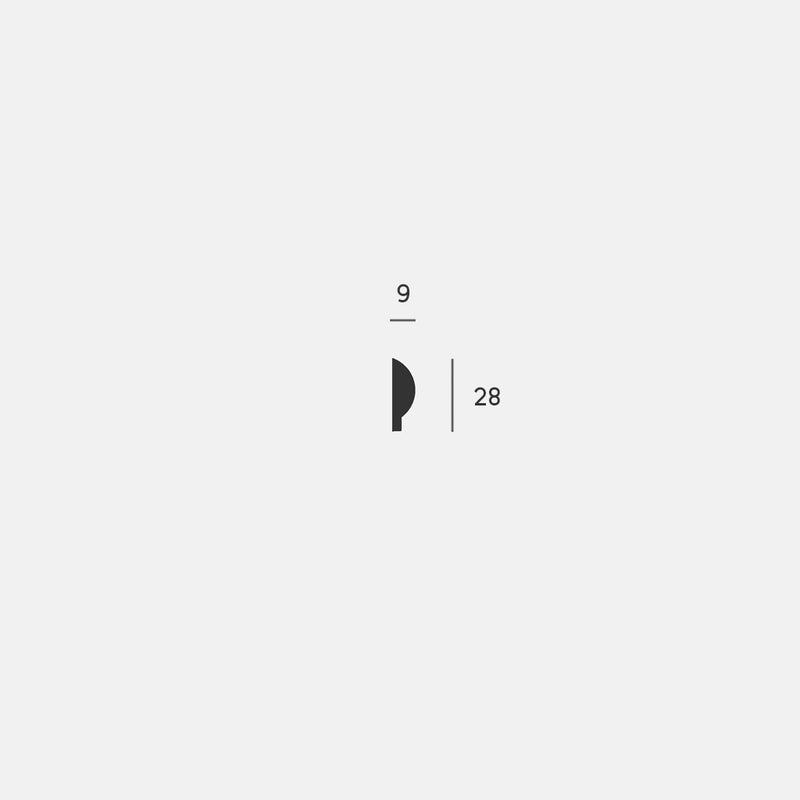 Panel 1 | Pieni puolipyöreä koristelista